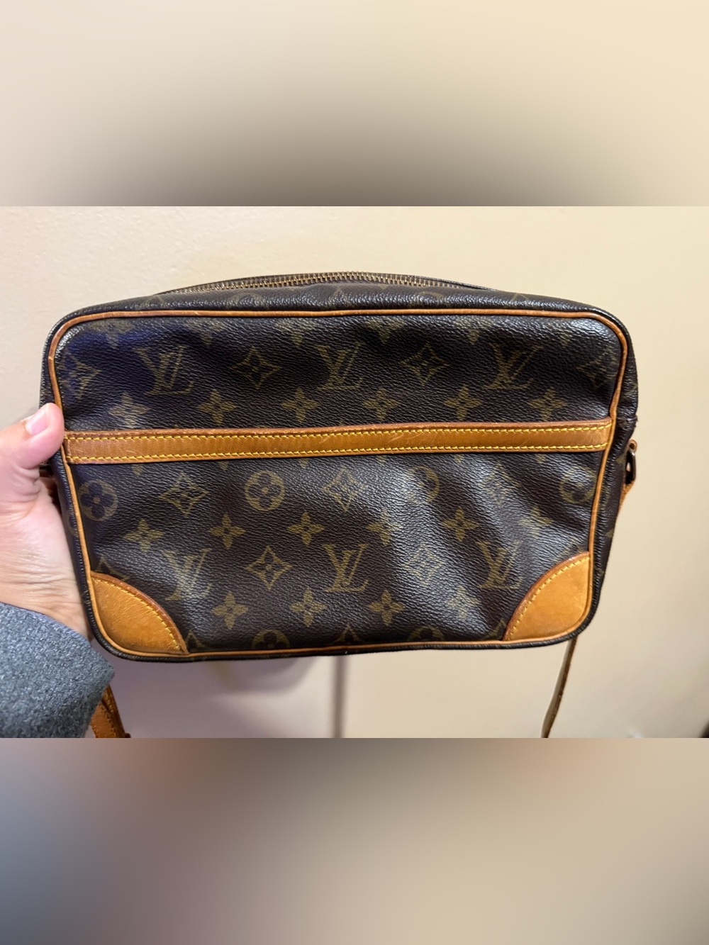 Louis Vuitton Monogram Canvas Trocadero Bag in Brown and Tan